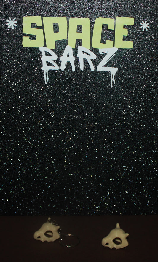 BoneHead Helmet | CosmicMon Keychain |